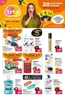 akční leták Teta drogerie 28.8.2025-9.9.2025