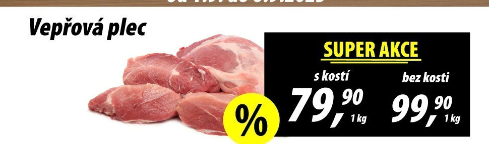 Vepřová plec s kostí