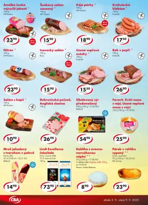 akční leták CBA 3.9.2025-9.9.2025