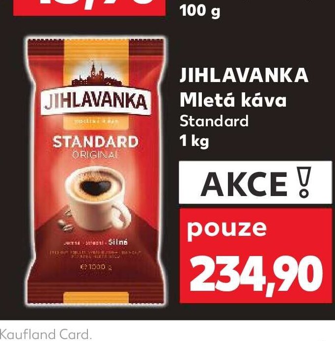 Jihlavanka Mletá káva Standard