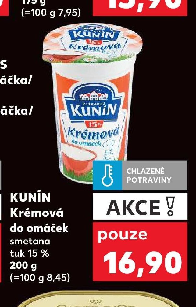 KUNÍN Krémová do omáček smetana