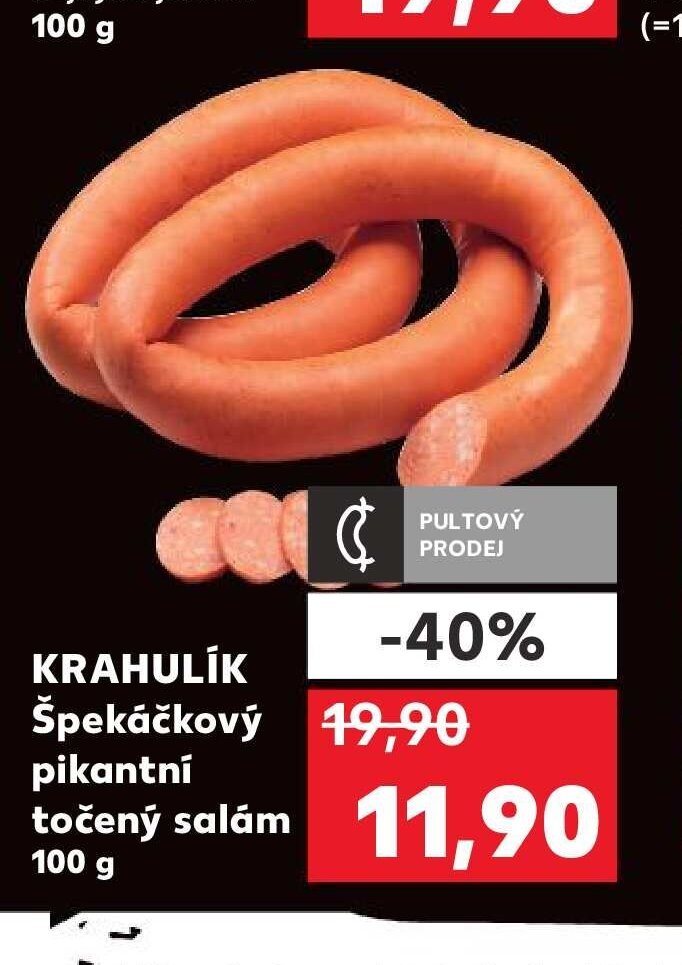 KRAHULÍK Špekáčkový pikantní točený salám