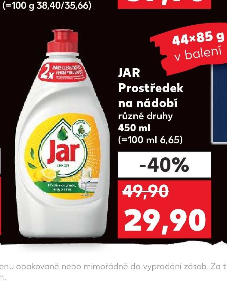 JAR Prostředek na nádobí