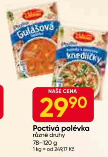Instantní polévky Poctivá polévka Vitana
