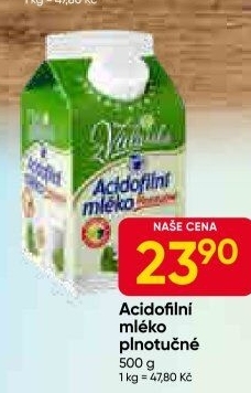 Mléko acidofilní Mlékárna Valašské Meziříčí