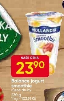 Nápoj jogurtové Smoothie Hollandia
