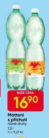 Ochucená voda Mattoni