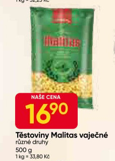 Těstoviny vaječné Malitas
