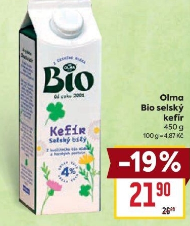 Kefír Selský bio Olma