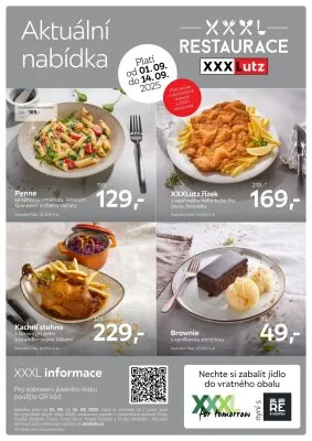 akční leták XXXLutz 1.9.2025-14.9.2025