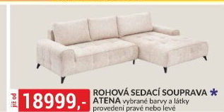 Rohová sedací souprava Atena 2R-LC P Astra 3