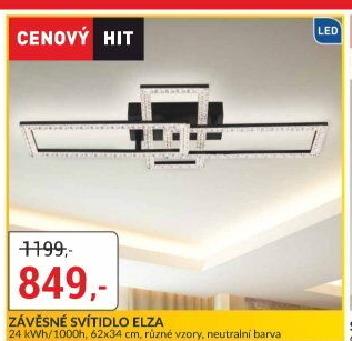 Stropní LED svítidlo Elza