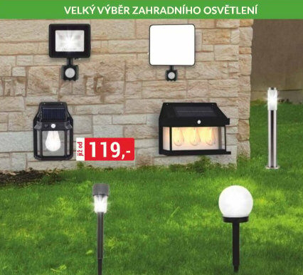 Svítidlo nástěnné solární LED se senzorem