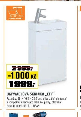 UMYVADLOVÁ SKŘÍŇKA „EFI“