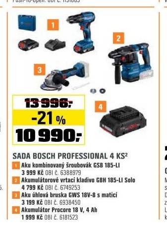 SADA BOSCH PROFESSIONAL 4 KS