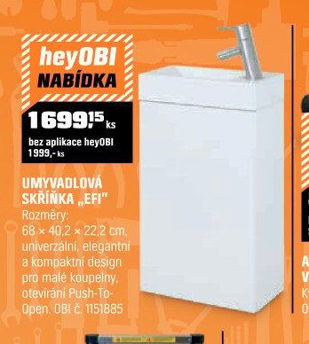 UMYVADLOVÁ SKŘÍŇKA „EFI“