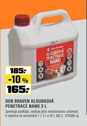 DEN BRAVEN HLOUBKOVÁ PENETRACE NANO 3 L
