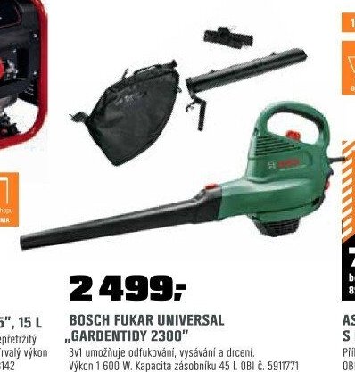 Bosch fukar Universal GardenTidy 2300