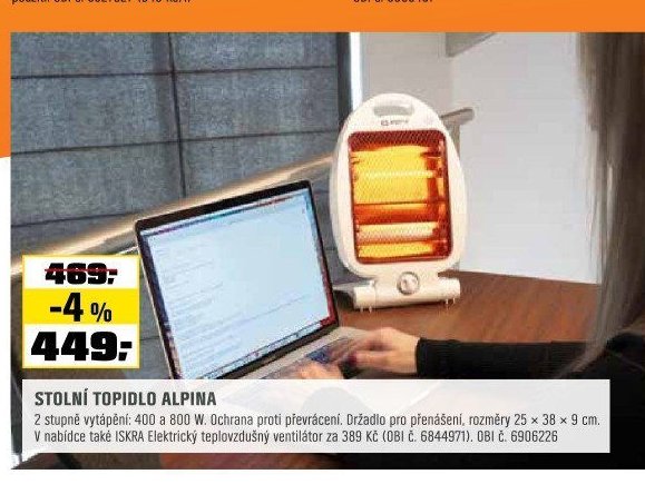 STOLNÍ TOPIDLO ALPINA