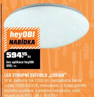 Svítidlo stropní Lukida LED Starlight
