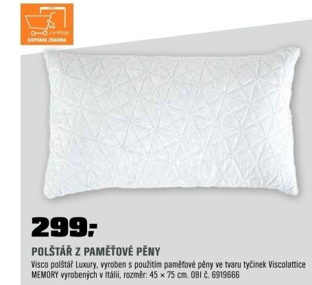 Visco polštářluxury