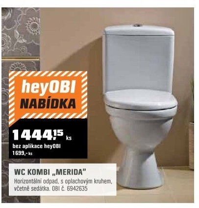 WC kombi Merida,se sedátkem