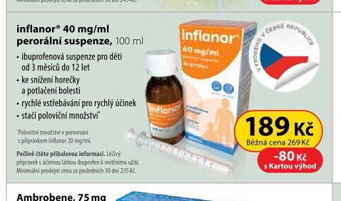 inflanor 40 mg/ml perorální suspenze