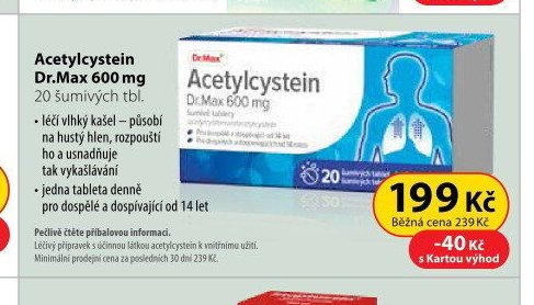 Acetylcystein Dr.Max 600 mg