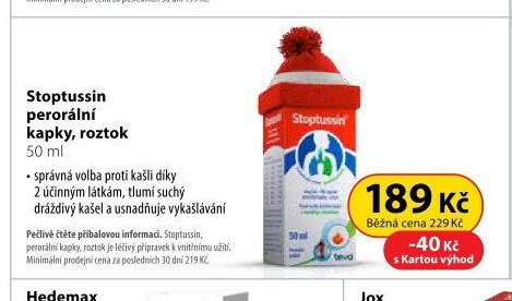 Stoptussin perorální kapky, roztok 50 ml