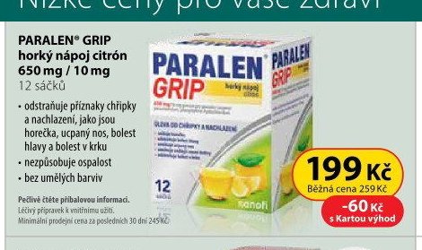 PARALEN Grip horký nápoj citron
