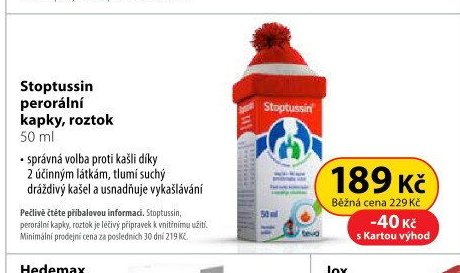 Stoptussin perorální kapky, roztok