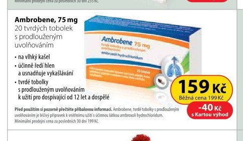 Ambrobene, 75 mg 20 tvrdých tobolek s prodlouženým uvolňováním - Dr. Max akcniletaky.com