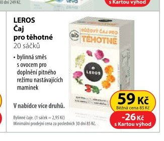 LEROS Čaj pro těhotné 20 sáčků