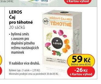 LEROS Čaj pro těhotné, 20 sáčků