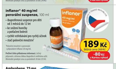 inflanor 40 mg/ml perorální suspenze