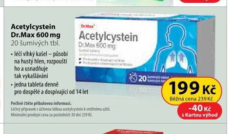 Acetylcystein Dr.Max 600 mg