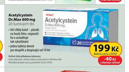 Acetylcystein Dr.Max 600 mg