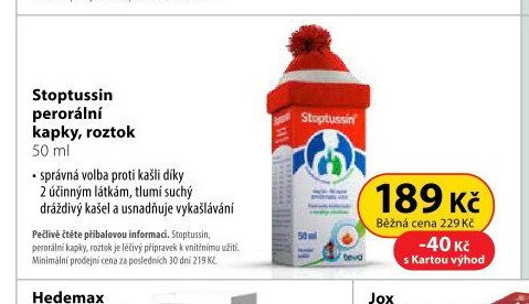 Stoptussin perorální kapky, roztok 50 ml