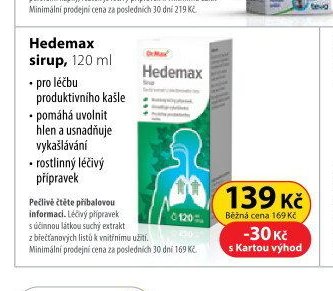 Hedemax sirup, 120 ml