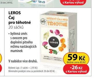 LEROS Čaj pro těhotné 20 sáčků