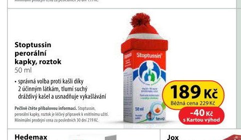 Stoptussin perorální kapky, roztok 50 ml