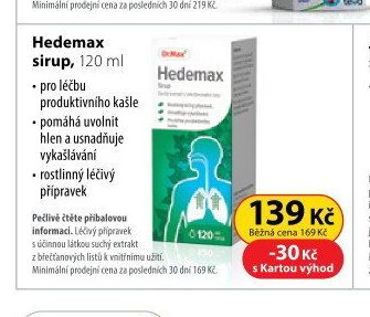 Hedemax sirup, 120 ml