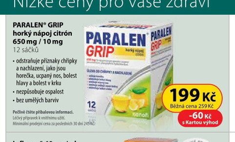 PARALEN GRIP horký nápoj citron