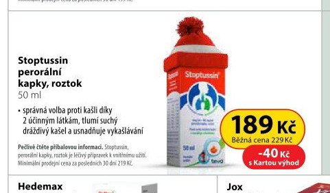 Stoptussin perorální kapky, roztok