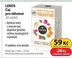 Čaj pro těhotné bio Leros