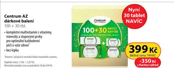 Doplněk stravy od A až po Železo Centrum - dárkové balení