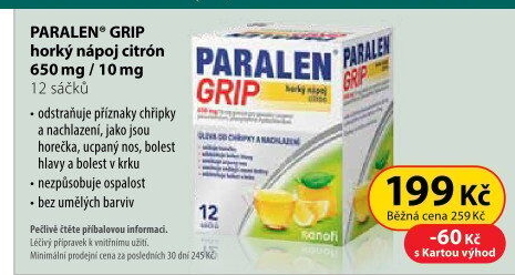 Nápoj horký Paralen Grip