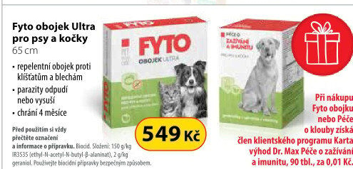 Obojek pro psy a kočky antiparazitní Fyto Pet Health Care