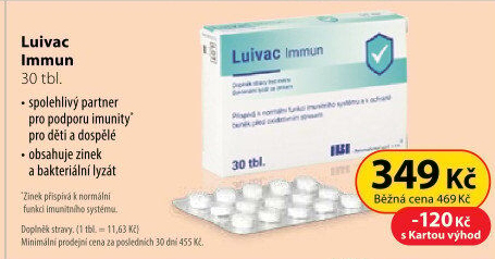 Tabletky pro podporu imunity Immun Luivac