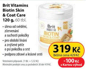 Vitamíny pro psy Biotin Brit